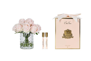 Herringbone Rose Buds - Clear - Champagne Pink - HCF15 (Carton of 2)